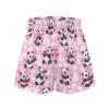 SCRAWLGOD Panda Girls Shorts Size 10-12 Pink Cow Print High Waist Butterfly Shorts for Teen Girls Running Shorts Strawberry Flowy Athletic Shorts Sports 2 in 1 Skirts with Pockets Quick Dry view 4