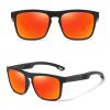 TDWDKE Polarized Sunglasses for Men and Women Vintage Wooden Oval Frame UV400 Anti-Glare Suitable for Driving, Fishing, Golfing,E view 2