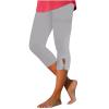 Capri Leggings for Women Summer Casual Stretch Knee Workout Running Yoga Capris Slim Fit Lightweight Cropped Pants High Waisted Hollow Yoga Pants 2024 view 1