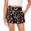 SCRAWLGOD Mushrooms Girls Shorts Size 5-6 Flower Kids Summer High Waist Butterfly Shorts for Toddler Girls Flowy Athletic Running Shorts School Quick Dry 2 in 1 Sports Skirts Elastic view 1