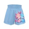 SCRAWLGOD Cute Axolotl Girls Shorts Size 10-12 Salamander Kids Sumemr Flowy Shorts for Teen Girls Running Shorts Casual Slim Fit Athletic Shorts Children Beach Butterfly Shorts High Waist view 4