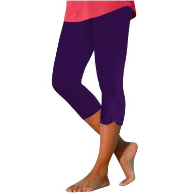 Capri Leggings for Women Tummy Control Butt Lifting Workout Capri Yoga Pants Lace Appliqu Summer Beach Capris High Waisted Hollow Yoga Pants 2024