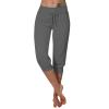 Women's Sweatpants Capri Pants Cropped Jogger Running Athletic Pants Lounge Loose Fit Drawstring Waist Cropped Joggers with Pockets view 1