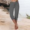 Women's Sweatpants Capri Pants Cropped Jogger Running Athletic Pants Lounge Loose Fit Drawstring Waist Cropped Joggers with Pockets view 2