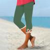 Capri Pants for Women Casual Summer Workout Sweatpants Plus Size High Waisted Comfy Lightwieght Yoga Capris High Waisted Hollow Yoga Pants 2024 view 3