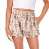 SCRAWLGOD Highland Cow Girls Shorts Size 6-12 Months Flower Kids Flowy Running Shorts for Girls Athletic Shorts Cattle 2 in 1 Skirts High Waist Butterfly Shorts with Pockets Quick Dry Liner Summer view 1