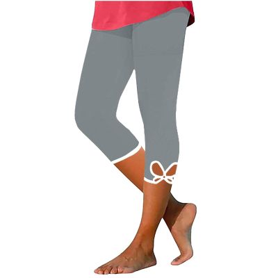 Capri Leggings for Women Plus Size Yoga Pants with Pockets for Casual Summer Yoga Workout Exercise 2024 Silm Fit Comfy Cropped Pants