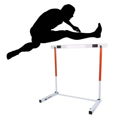 CMYUN Speed Agility Hurdles Adjustable, Portable Track & Field Hurdles Metal, Adult Athletes Hurdles Training Equipment Professional, 30"-42" Tall
