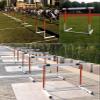 CMYUN Speed Agility Hurdles Adjustable, Portable Track & Field Hurdles Metal, Adult Athletes Hurdles Training Equipment Professional, 30"-42" Tall view 2