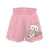 SCRAWLGOD Cat Girls Shorts Size 7-8 Heart Girls Butterfly Shorts Little Kids Summer Athletic Running Shorts Beach Holiday Flowy Shorts with Pockets High Waisted Workout Sports Soft Liner view 4