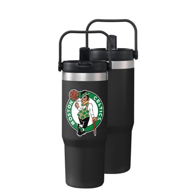 FOCO Boston Celtics NBA 30 oz Solid Tumbler with Straw