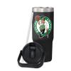 FOCO Boston Celtics NBA 30 oz Solid Tumbler with Straw view 3
