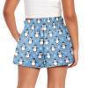 SCRAWLGOD Penguin Girls Shorts Size 14-16 Snowflake Teen Kids Flowy Shorts with Pockets Summer Athletic Running Shorts High Waist Butterfly 2 in 1 Skirt Sports Elastic Shorts view 2