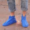 Waterproof Shoe Covers, Non-slip Overshoes Rain Shoe Covers Reusable Shoe Covers Outdoor Cycling Protectors for Kids, Men and Women(L-Blue) view 2