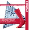 BRISIRA Coolmax Compression Socks for Women 2 Pairs Knee High 15-20 mmHg Anti-Blister Arch Support for Nurse Pregnancy Flying view 3