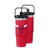 FOCO Chicago Bulls NBA 30 oz Solid Tumbler with Straw view 1