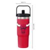 FOCO Chicago Bulls NBA 30 oz Solid Tumbler with Straw view 4