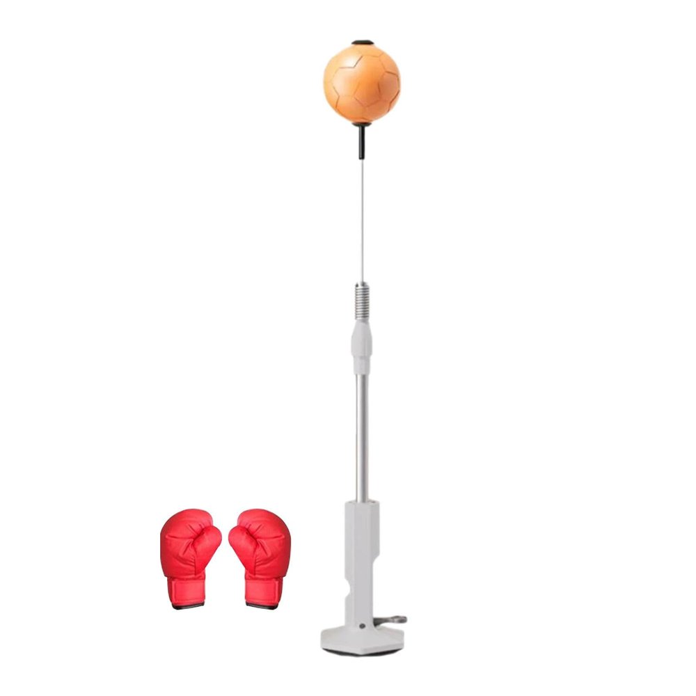 rockible Boxing Reflex Ball Boxing Reaction Ball Adjustable Height Boxing Punching Bag with Stand for Exercise Workout, Ball w Boxing Gloves