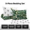 FOCO Milwaukee Bucks NBA Team Color Bed in a Bag Comforter Bedding 5 Piece Set - Twin view 3