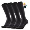 BRISIRA Coolmax Compression Socks for Women 2 Pairs Knee High 15-20 mmHg Anti-Blister Arch Support for Nurse Pregnancy Flying view 1
