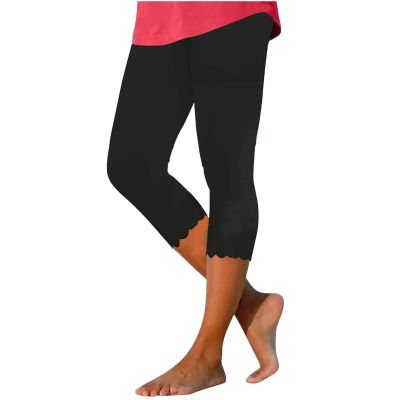 Capri Pants for Women Casual Summer Workout Sweatpants Plus Size High Waisted Comfy Lightwieght Yoga Capris High Waisted Hollow Yoga Pants 2024