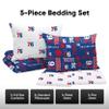 FOCO Philadelphia 76ers NBA Team Color Bed in a Bag Comforter Bedding 5 Piece Set - Full view 3