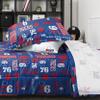 FOCO Philadelphia 76ers NBA Team Color Bed in a Bag Comforter Bedding 5 Piece Set - Full view 4