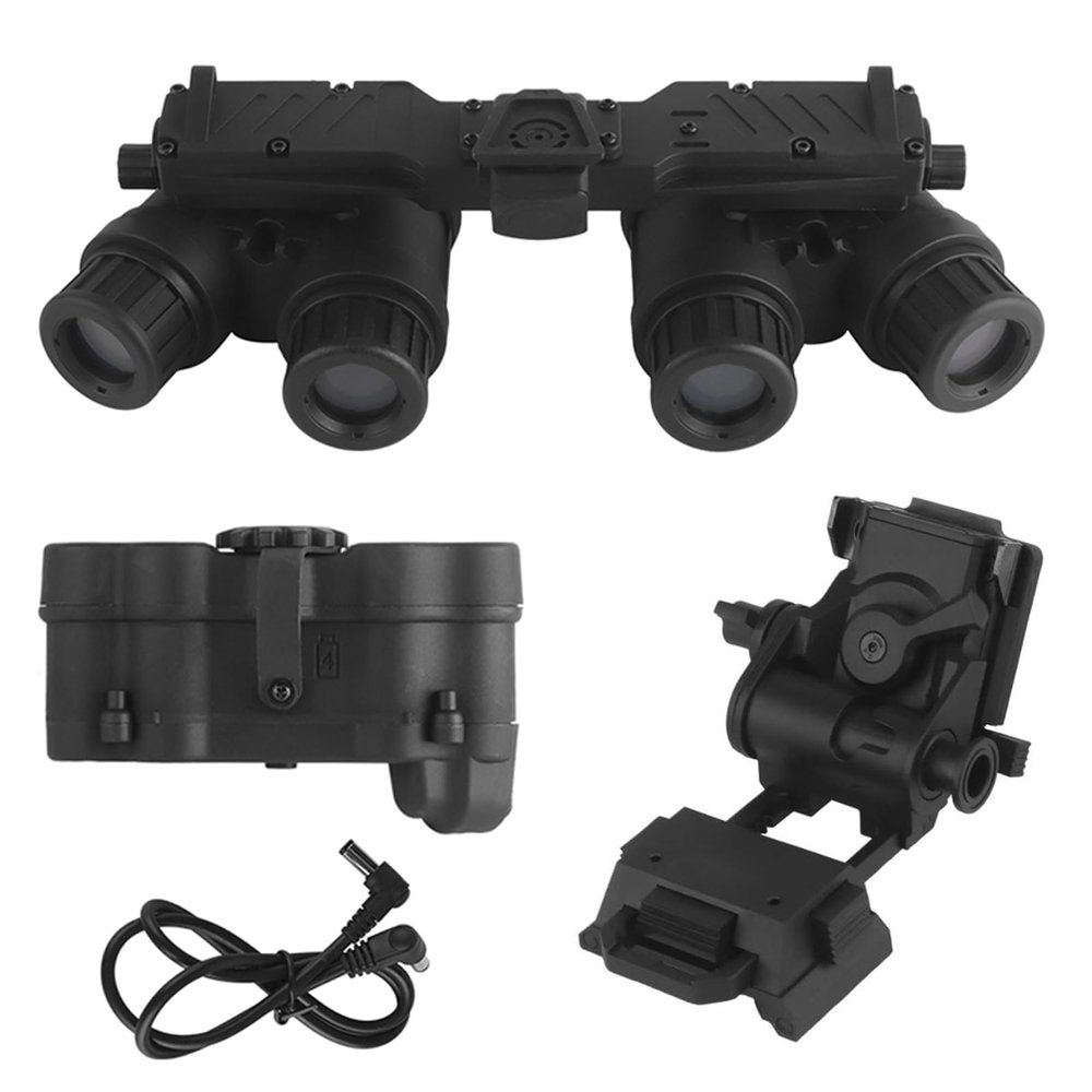 Tactical Night Vision Goggles Model with Adjustable Helmet Mount for PVS15/PVS18/GPNVG18, No Function (Black)
