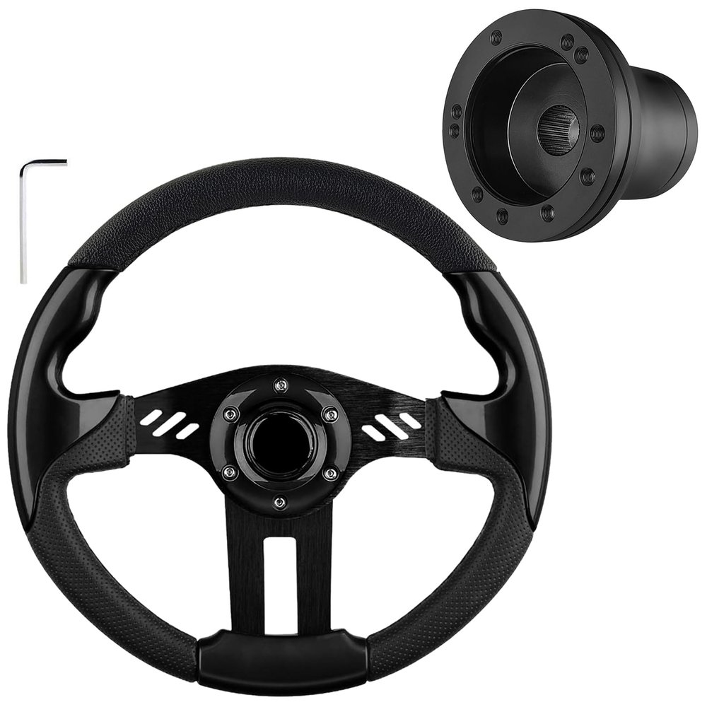 EZGO Steering Wheel Adapter and Golf Cart Steering Wheel