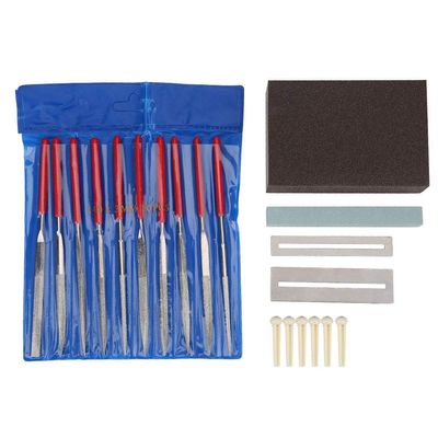 Guitar Files Guitar Nut Files, Bridge Saddle Nut, Bridge Fret File Grinding Stone Gasket Sponge Set Repair Tool