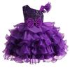 Tutu Dress for Girls Sequin Tulle Princess Prom Dresses Toddler Kids Little Girl Fancy Sparkly Birthday Outfit (Purple, 5-6 Years) view 1