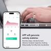 Wisoqu Smart Ring Health, IP68 Fitness, Wearable Sleep Monitoring Ring, Android iOS Phone APP, 7 Day Long Lasting, for Women Men (Size 12) view 2