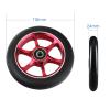 DNRJEWTA 100mm Scooter Wheels Replacement with Bearings Aluminum PU Stunt Scooter Parts Kick Scooter Accessories 2PC(110 Black 6X) view 4