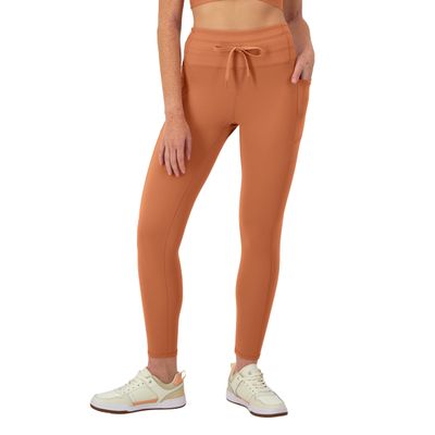 Champion Women's Leggings, Soft Touch, Moisture Wicking, Drawcord Leggings for Women, 25"