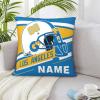 Los Angeles Throw Pillow Covers Custom City Pillows Case Personalized Name and Number Pillow Cover Sport Fans Gifts for Men Women Youth Boy view 4