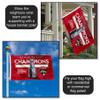 WinCraft Florida Panthers 2024 Stanley Cup Champions Banner Flag view 3