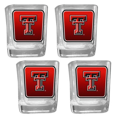 Siskiyou Sports NCAA Texas Tech Raiders Team Shot Glass 4 pk One Size, Team Colors