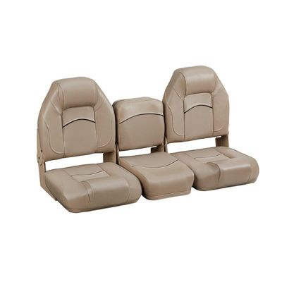 DeckMate 47" Bass Boat Bench Seat Set - Tan