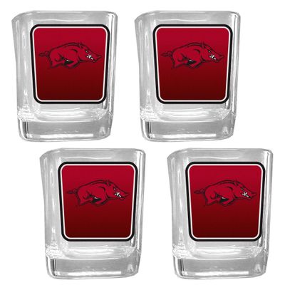 Siskiyou Sports NCAA Arkansas Razorbacks Team Shot Glass 4 pk One Size, Team Colors