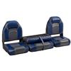 DeckMate 59" Bass Boat Bench Seat Set - Charcoal and Blue view 2
