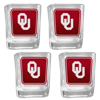 Siskiyou Sports NCAA Oklahoma Sooners Team Shot Glass 4 pk One Size, Team Colors