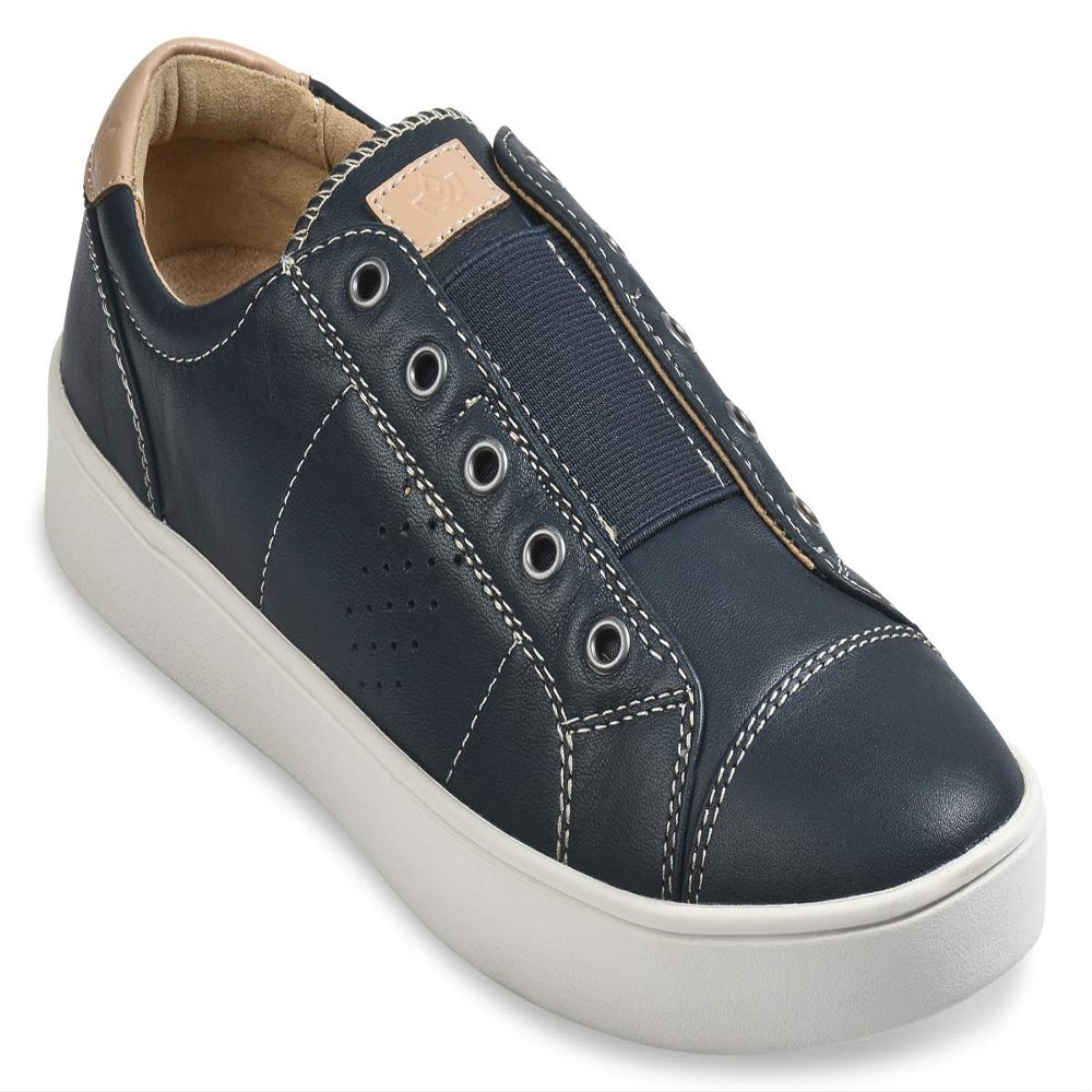 Spenco Women's Malibu Lux, Ink Blue, 6 Wide