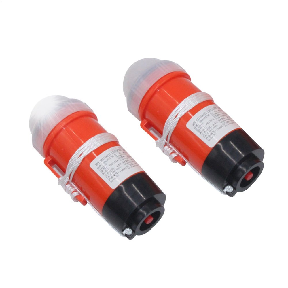 2 LED Strobe Lights - LED Life Jacket Light, Automatic Survivors' Locator