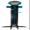 SWEN Products Tropical Oasis Steel Metal Lawn Scoreboard view 1
