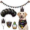NFL Buffalo Bills Dog Birthday Party Set 10pcs with 1 Football Bandana Large/X-Large, 1 Crown Hat, 1 Banner, 1 Birthday Cake Toy & 6 B-Day Balloons, Dog Birthday Set, Costume, Fun Doggie Pawty view 1