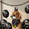 NFL Buffalo Bills Dog Birthday Party Set 10pcs with 1 Football Bandana Large/X-Large, 1 Crown Hat, 1 Banner, 1 Birthday Cake Toy & 6 B-Day Balloons, Dog Birthday Set, Costume, Fun Doggie Pawty view 2