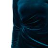 Speechless Women's Long Sleeve Velvet Bodycon Party Dress, Teal, Medium view 3