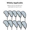 10pcs Golf Iron Covers,Breathable Meshy Golf Iron Covers Set with Magic Tape,Soft Lining Protective Golf Iron Covers Set Fit Most Irons (3) view 2