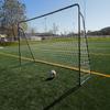 Vallerta 12 x 6 Ft. Black Galvanized Steel Soccer Goal Set (Two Soccer Goals) Portable Outdoor Training Aid Suited for All Weather Conditions (Black, 12' X 6' Set (2 Goals + 4 Nets)) view 2
