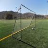 Vallerta 12 x 6 Ft. Black Galvanized Steel Soccer Goal Set (Two Soccer Goals) Portable Outdoor Training Aid Suited for All Weather Conditions (Black, 12' X 6' Set (2 Goals + 4 Nets)) view 3